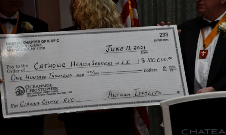 Chapter Ball 2021 Donation Check